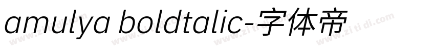 amulya boldtalic字体转换